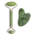 Rolo pedra de jade com placa gua sha